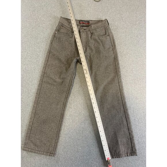 Old Skool Boys Size 10 Gray Jeans Straight Leg - Picture 4 of 7